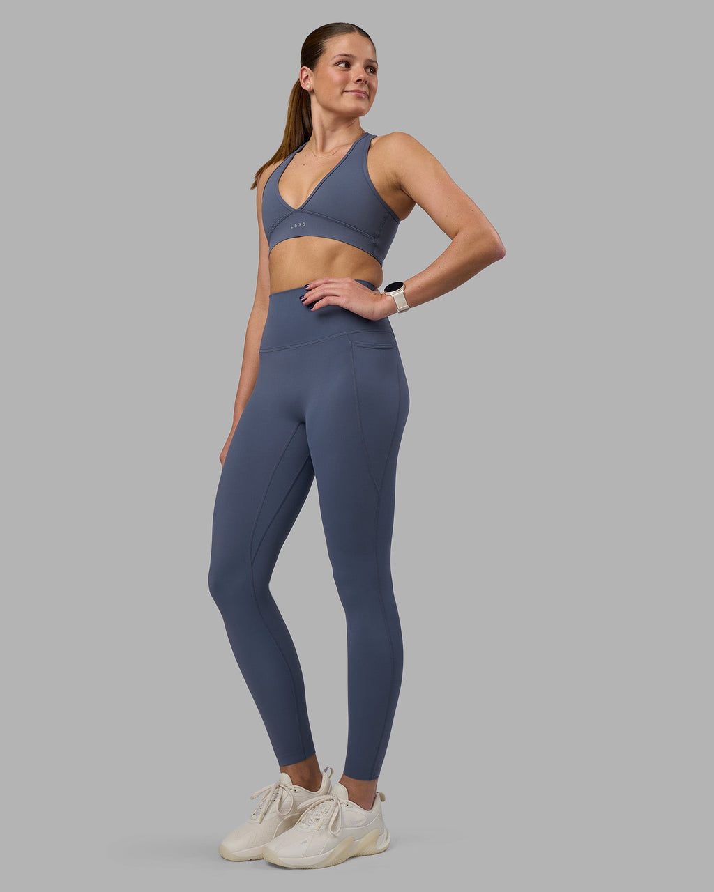 Elixir Ultra High-Rise Full Length Legging Pockets - Night Shadow