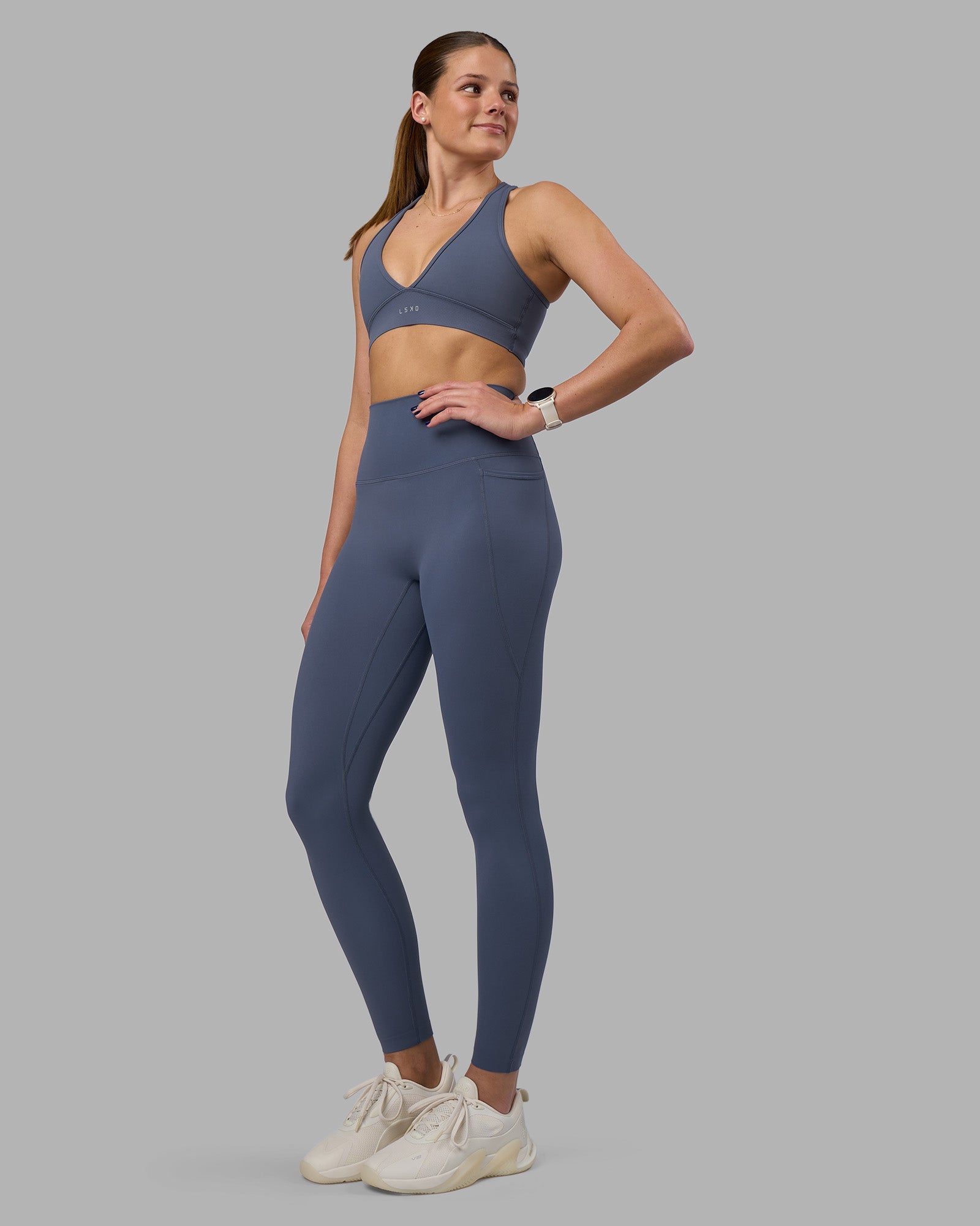 Elixir Ultra High-Rise Full Length Legging Pockets - Night Shadow