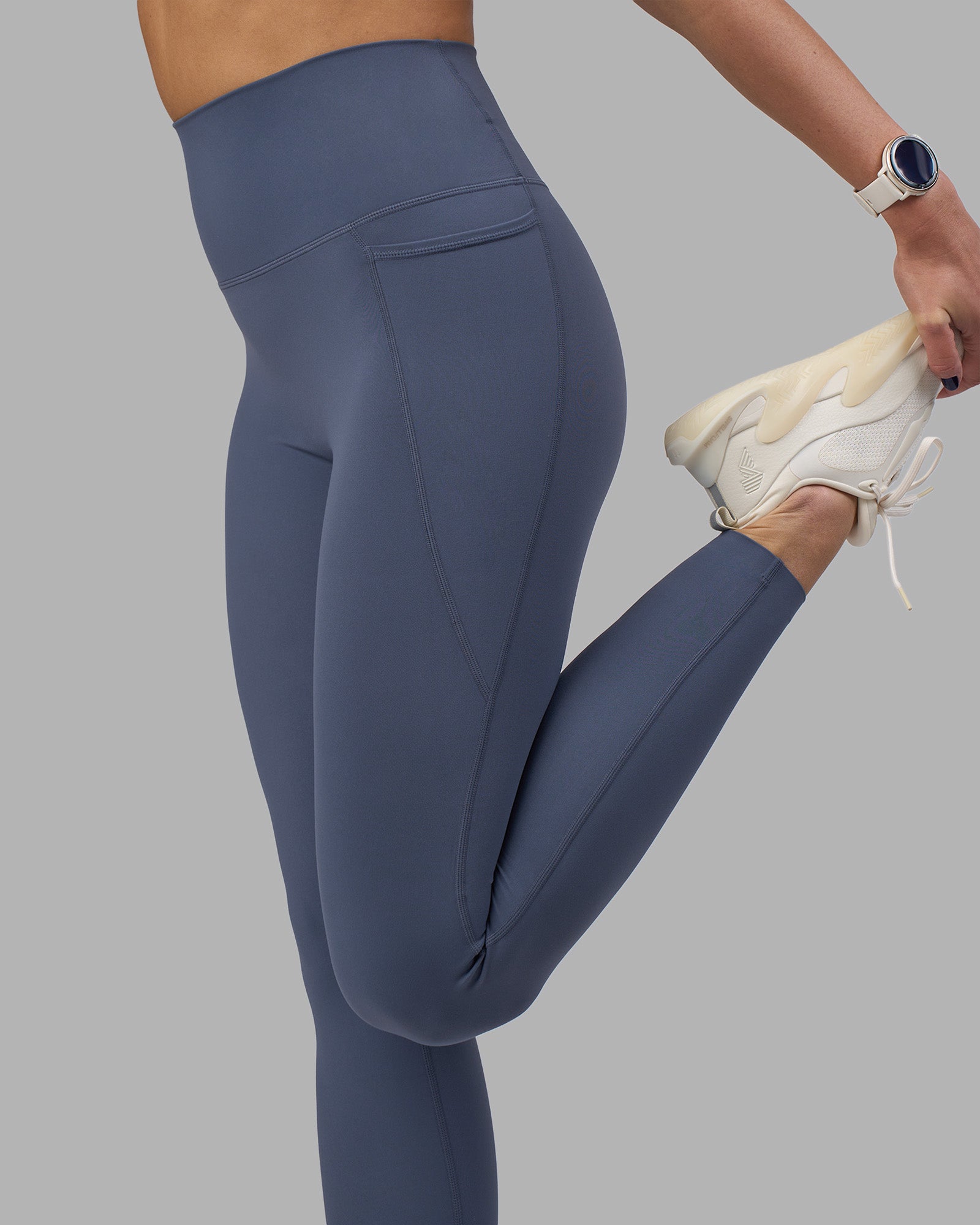 Elixir Ultra High-Rise Full Length Legging Pockets - Night Shadow