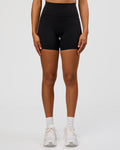 Fusion Graphic Ultra High-Rise 6" Short Pockets - Black-Radiate
