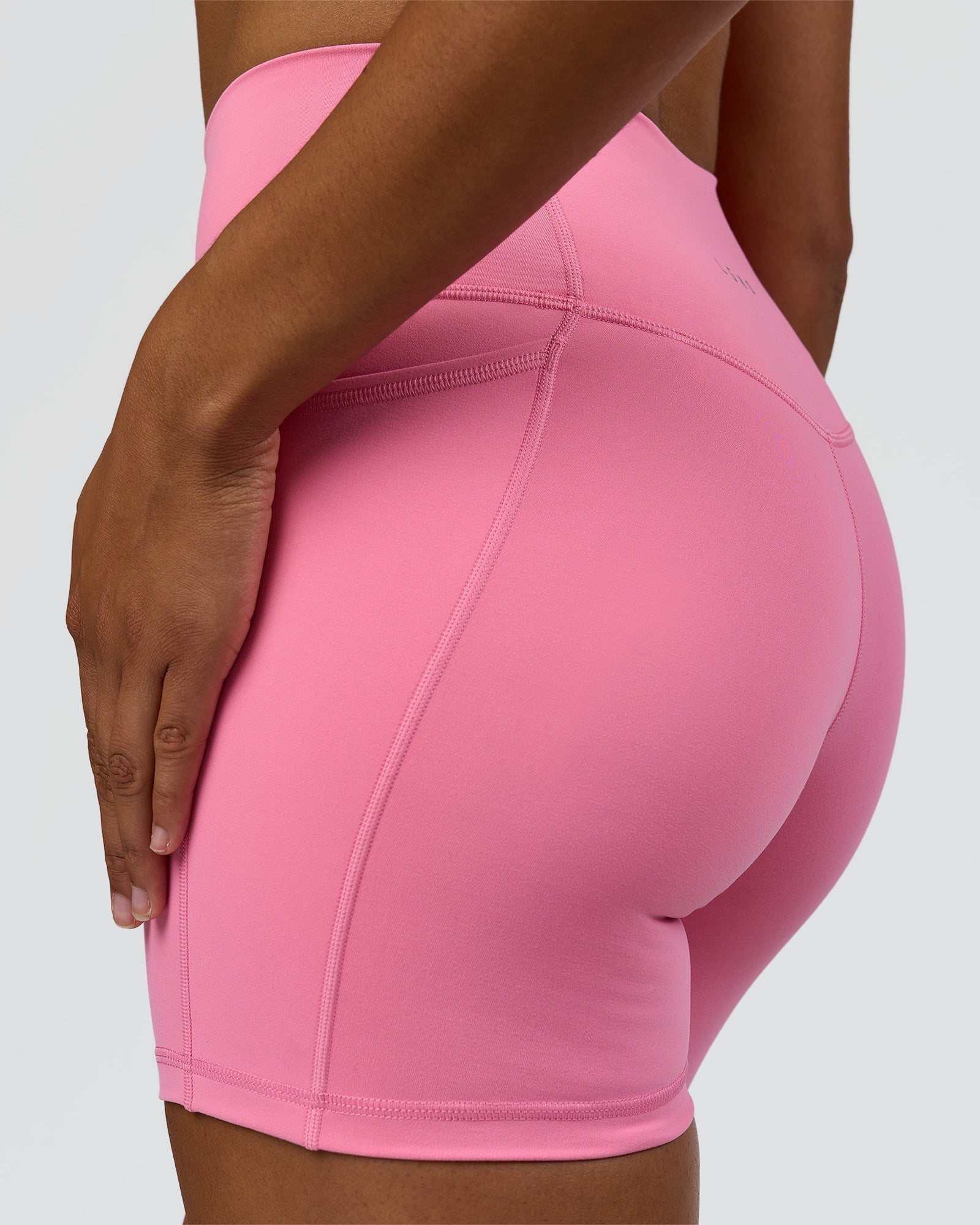 Fusion High-Rise 6" Short Pockets - Candy Pink