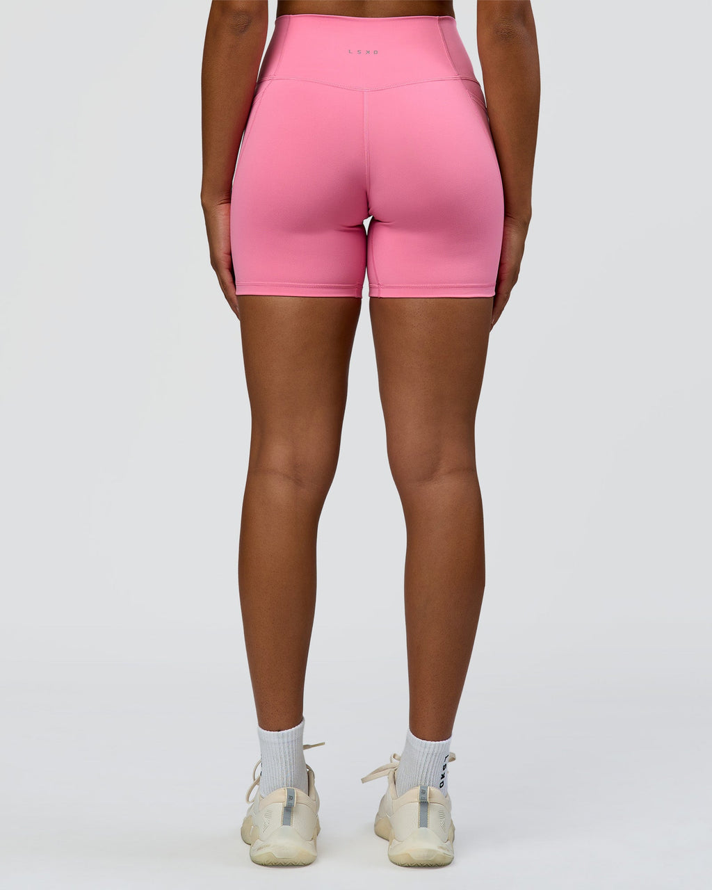 Fusion High-Rise 6" Short Pockets - Candy Pink