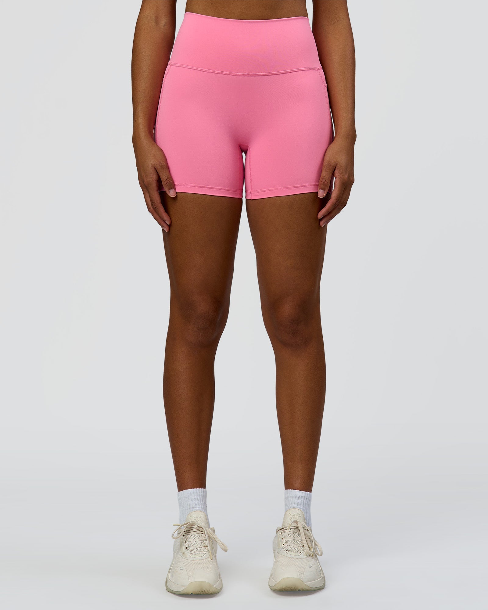 Fusion High-Rise 4" Short Pockets - Candy Pink