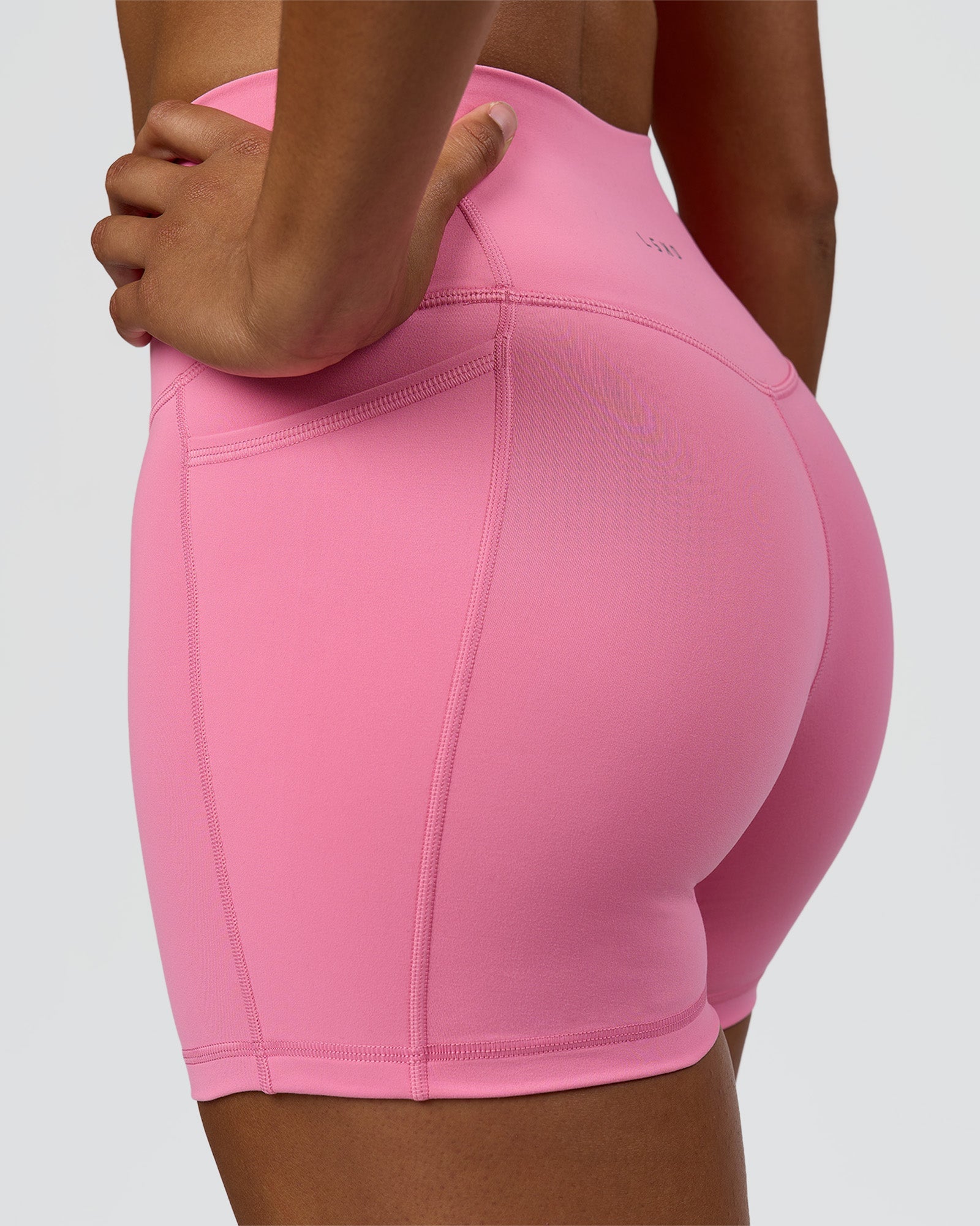 Fusion High-Rise 4" Short Pockets - Candy Pink