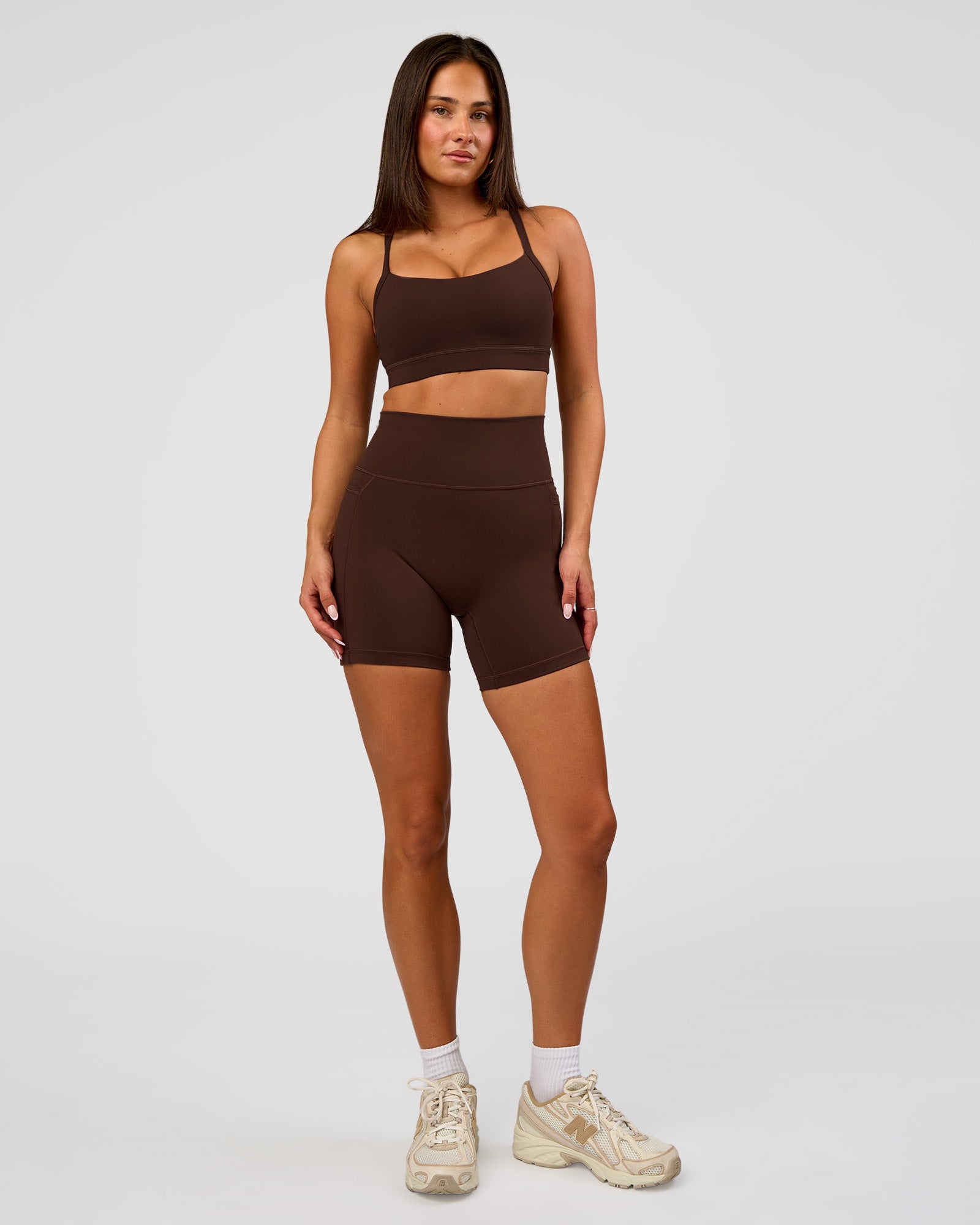 CF Fusion Ultra High-Rise 6" Short Pockets - Hot Chocolate
