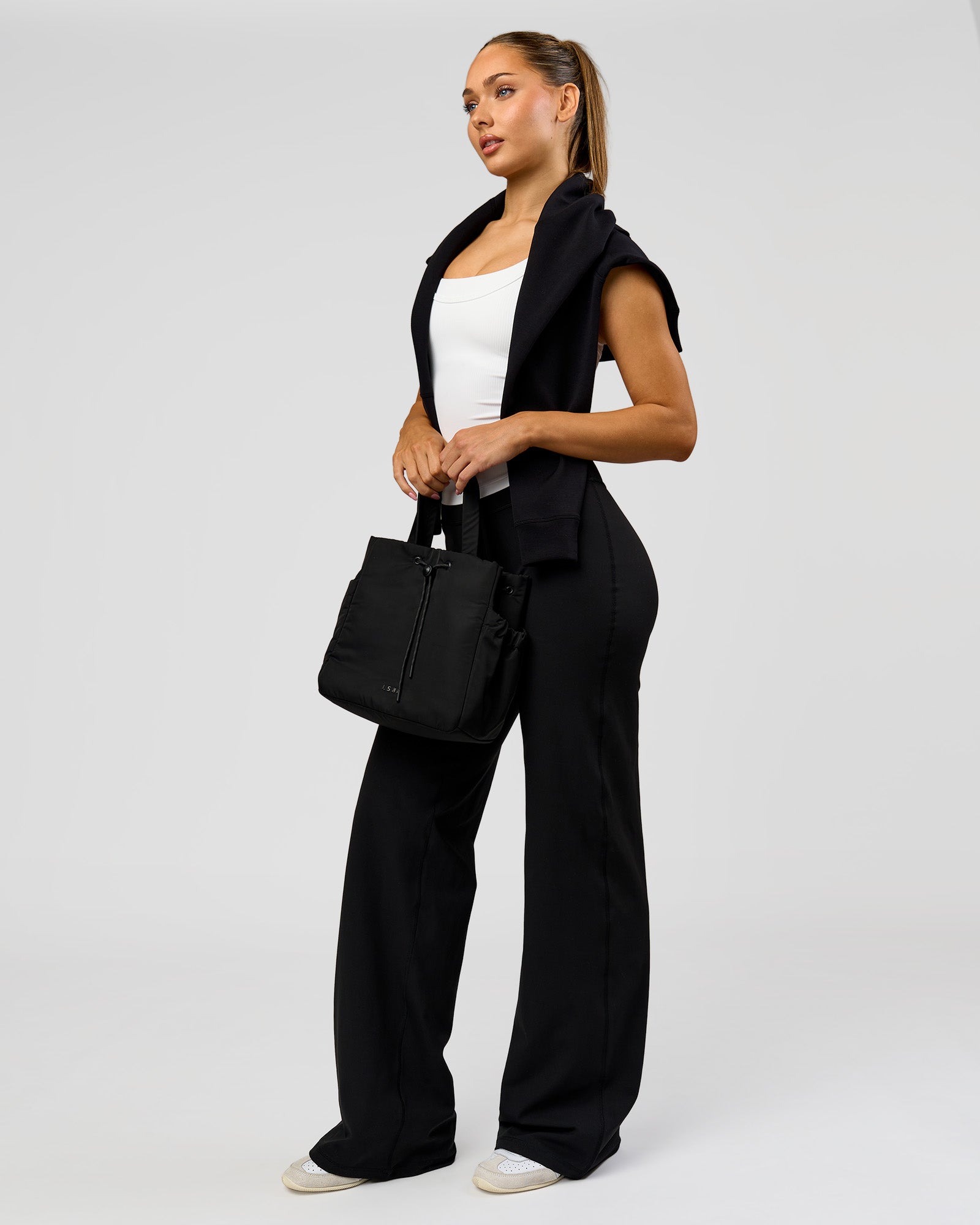 Fusion V-Contour High-Rise Tall Pant - Black