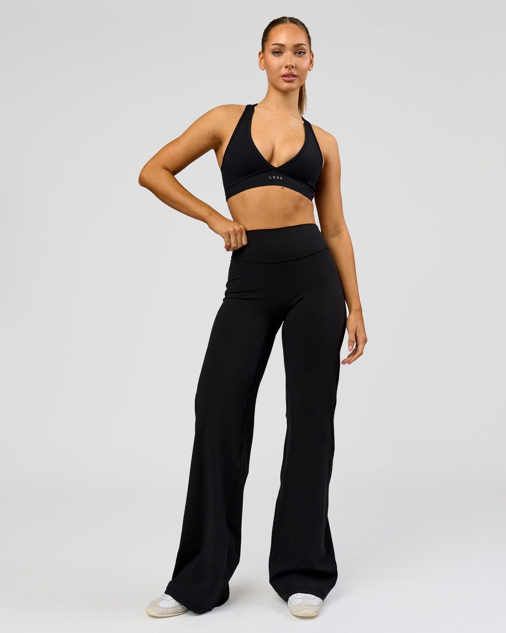 Fusion V-Contour High-Rise Tall Pant - Black