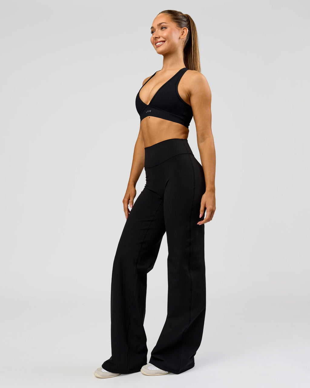 Fusion V-Contour High-Rise Tall Pant - Black