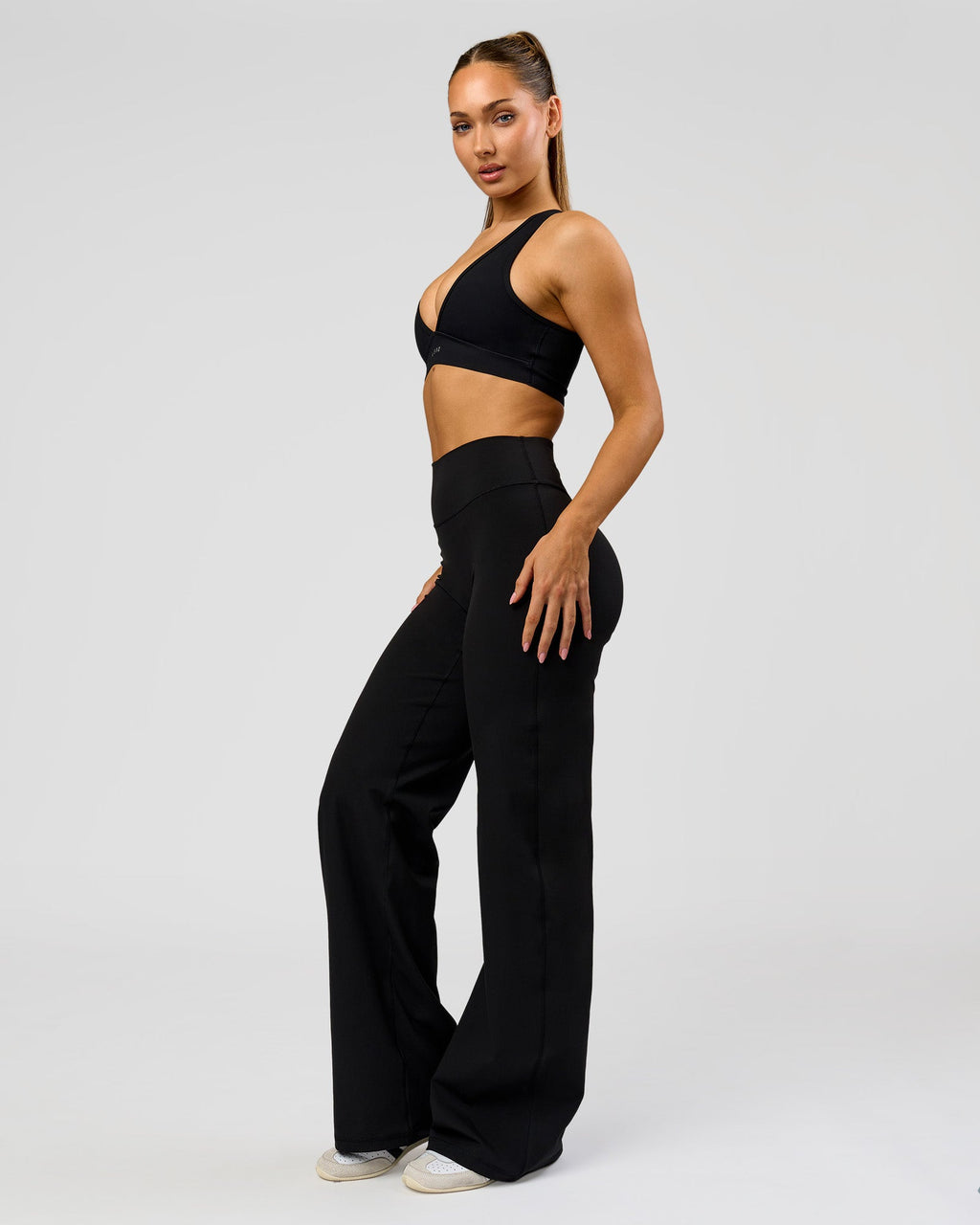 Fusion V-Contour High-Rise Tall Pant - Black