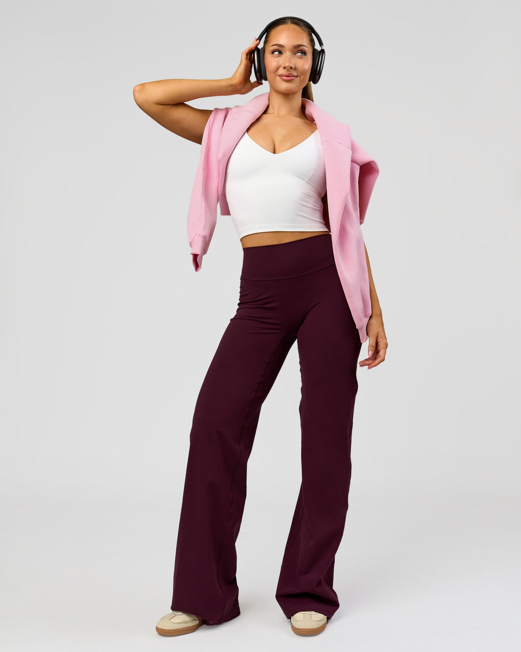 Fusion V-Contour High-Rise Tall Pant - Cherry Lacquer