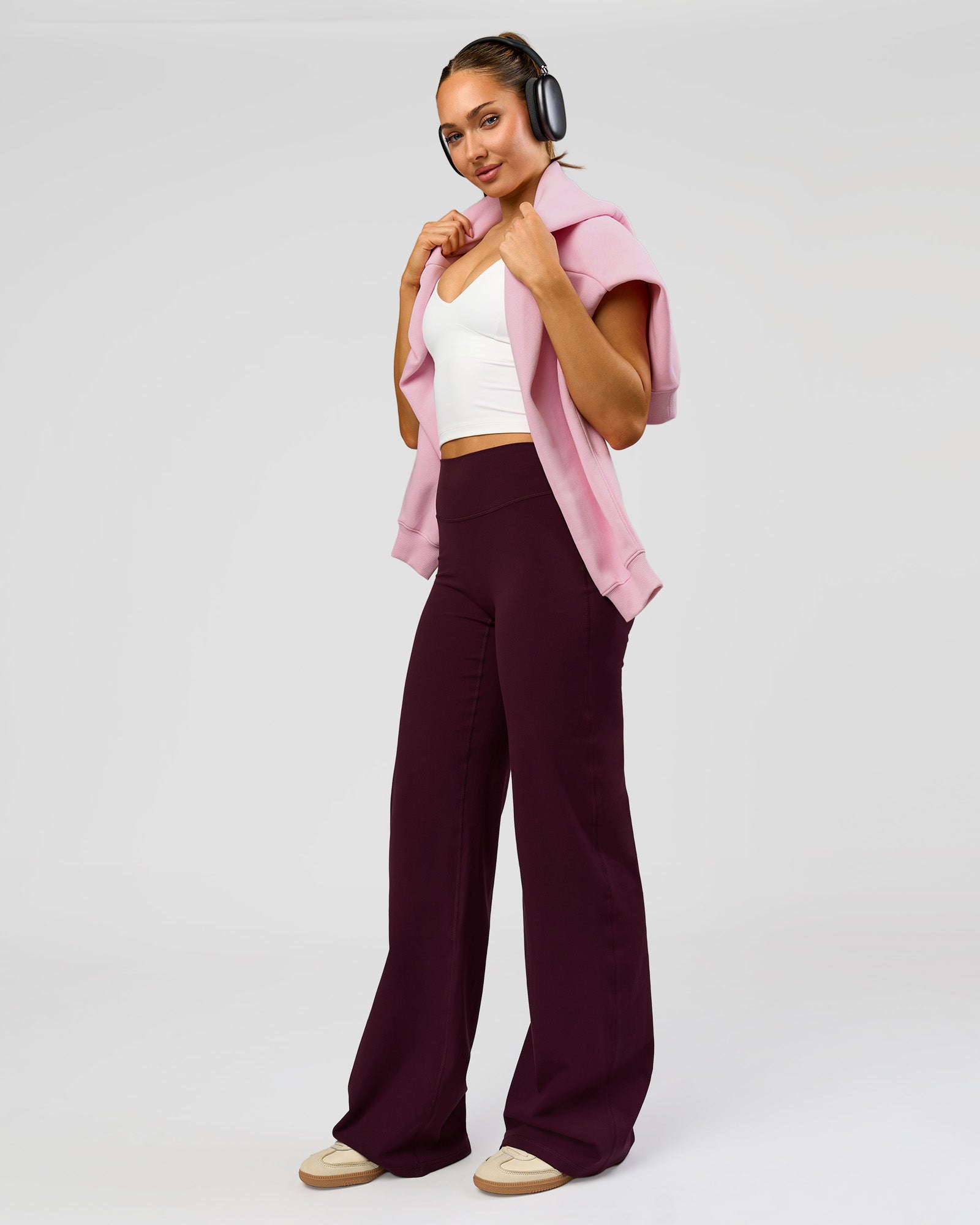 Fusion V-Contour High-Rise Tall Pant - Cherry Lacquer
