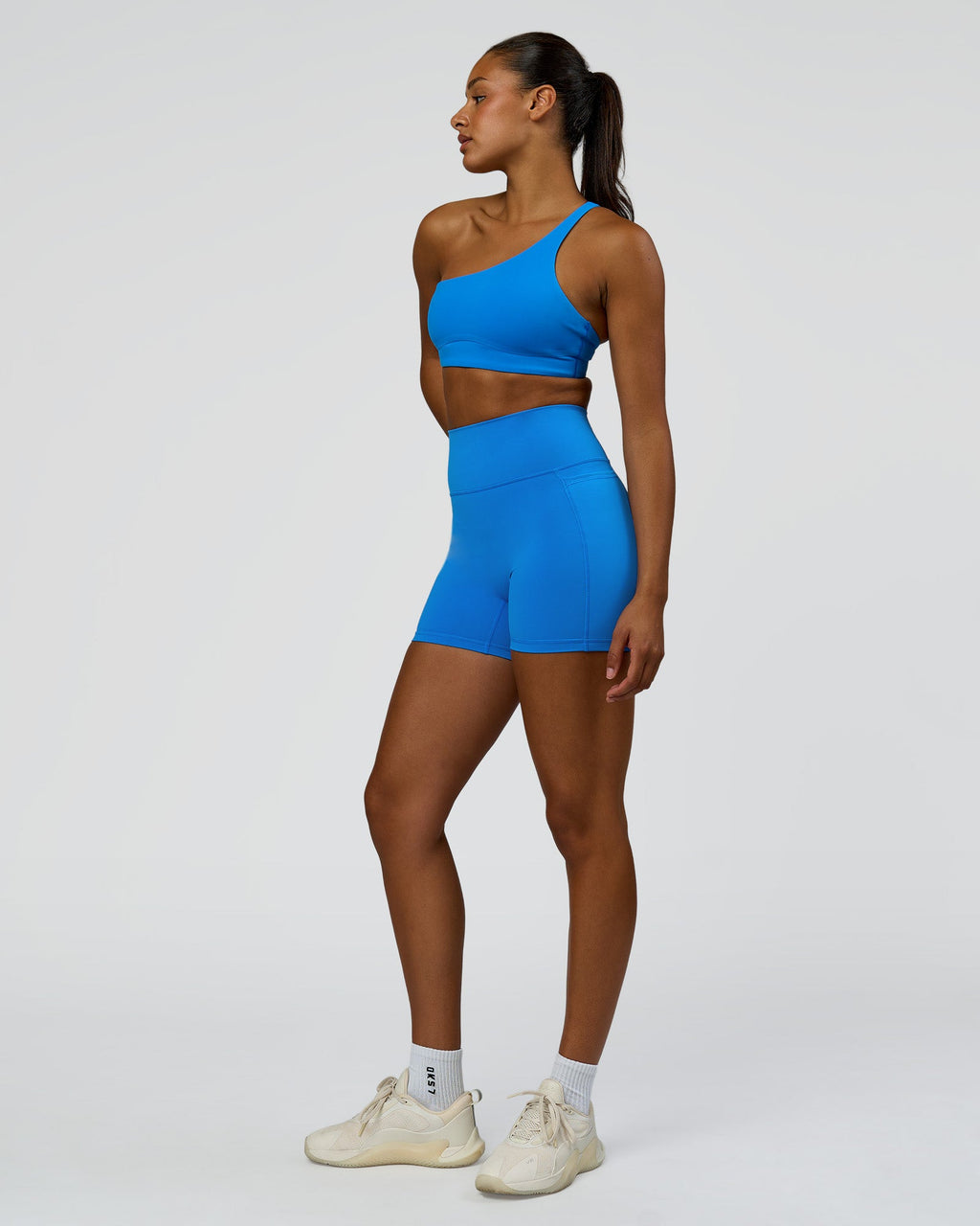 Fusion V-Contour Ultra High-Rise 4" Short Pockets - Palace Blue