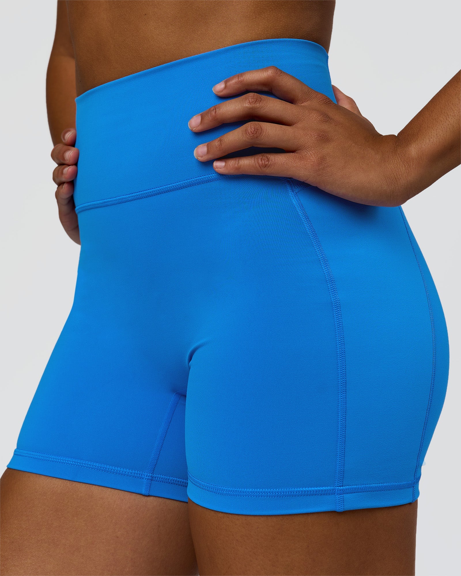 Fusion V-Contour Ultra High-Rise 4" Short Pockets - Palace Blue