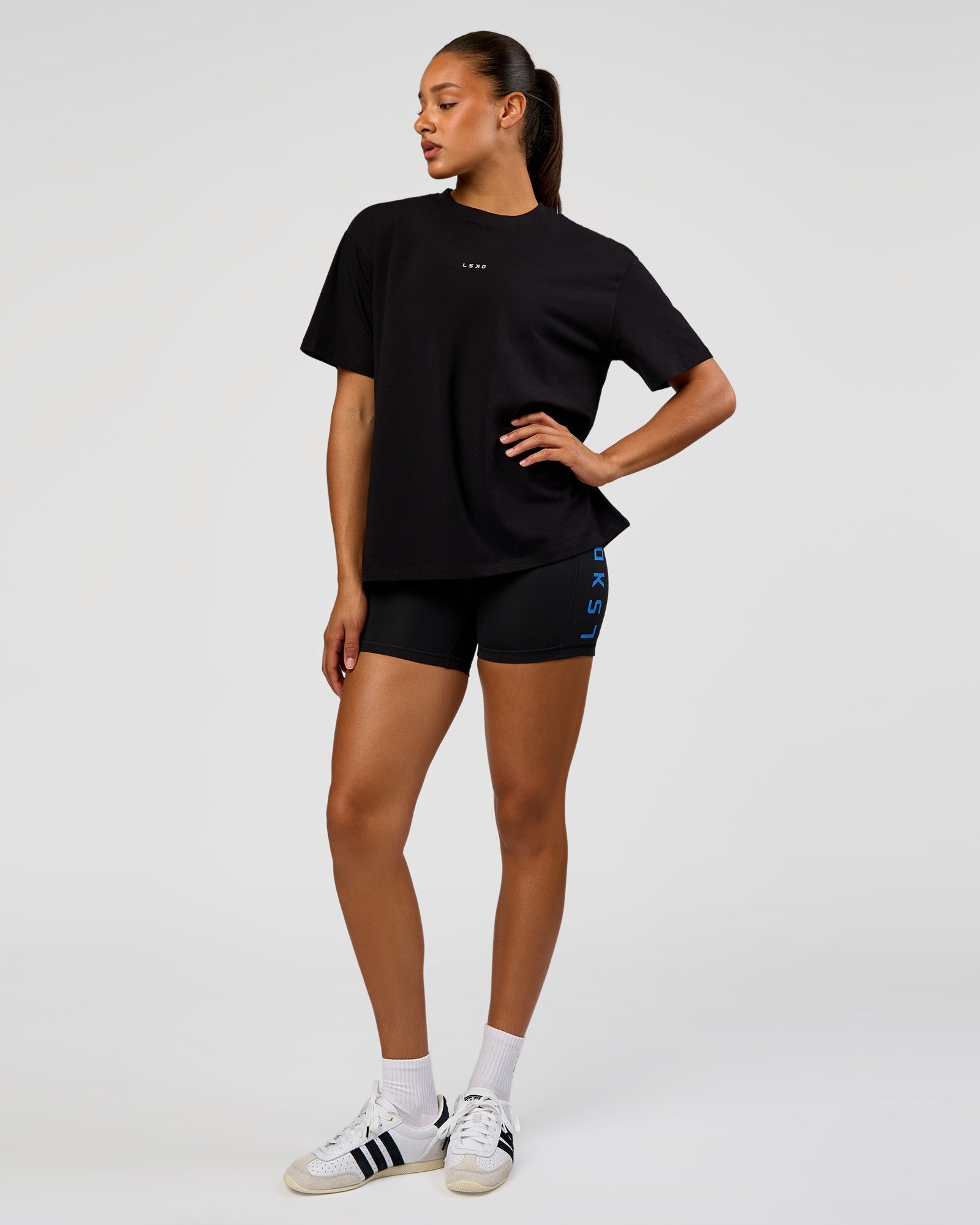Go-To Love The Process FLXCotton Tee - Black-Palace Blue