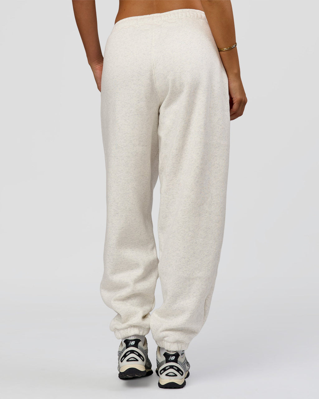 Go-To Oversized Track Pant - Silver Marl