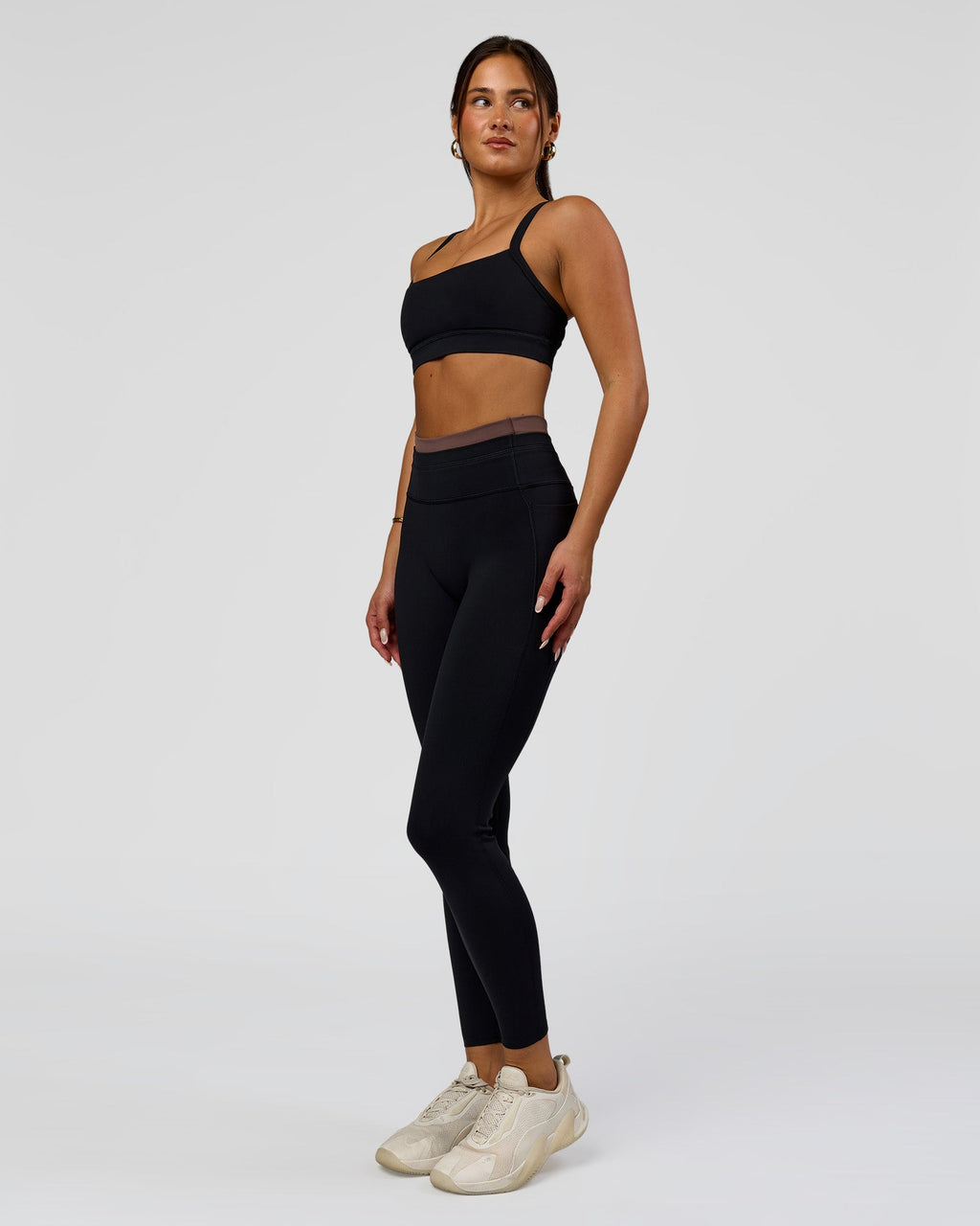 Liberate High-Rise Full Length Legging Pockets - Black-Cocoa Powder