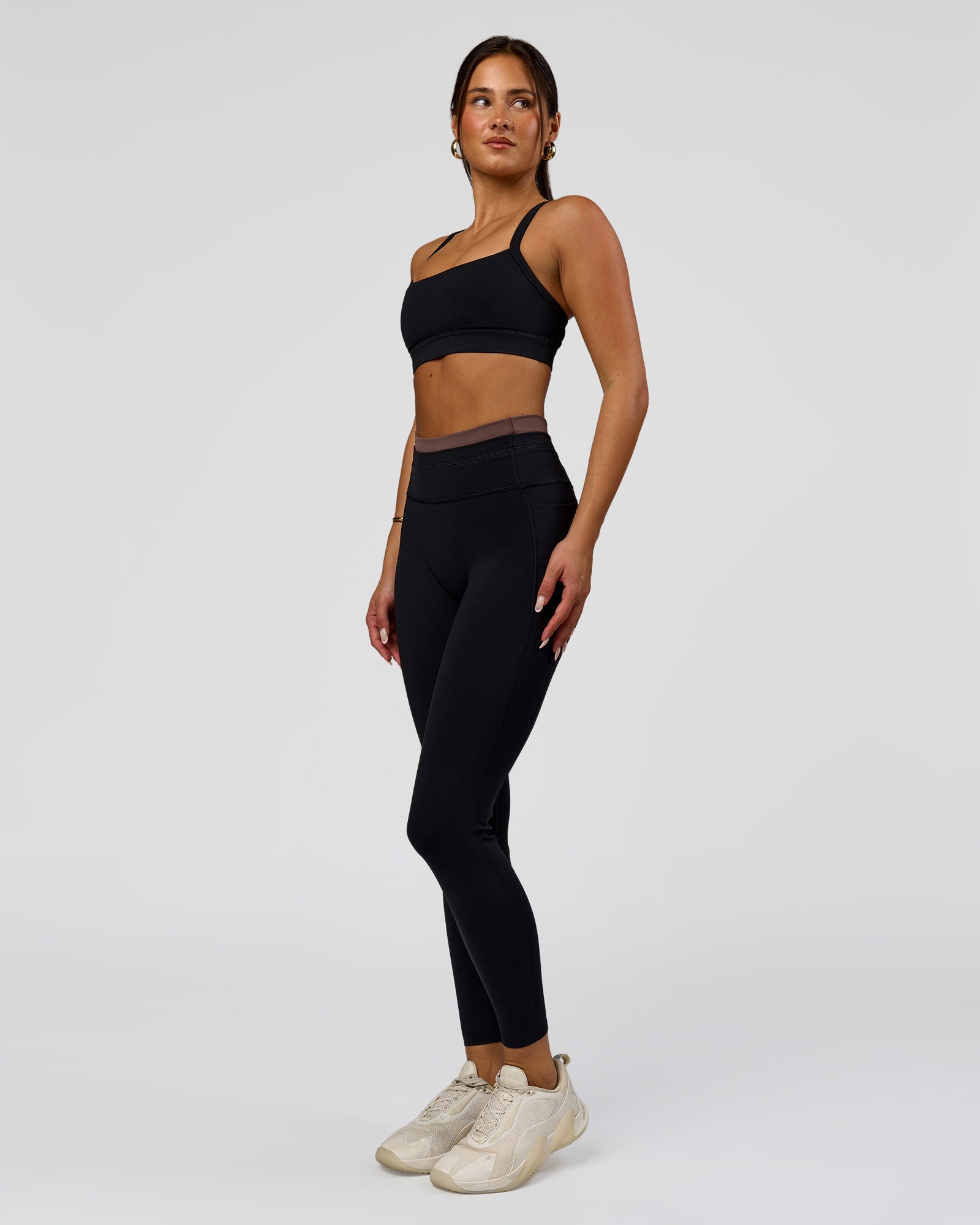 Liberate High-Rise Full Length Legging Pockets - Black-Cocoa Powder