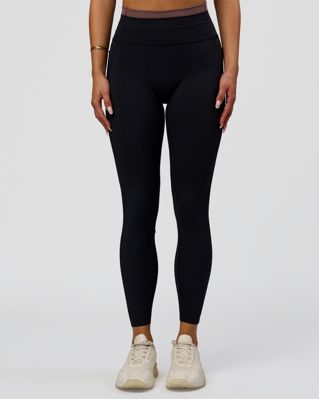 Liberate High-Rise Full Length Legging Pockets - Black-Cocoa Powder