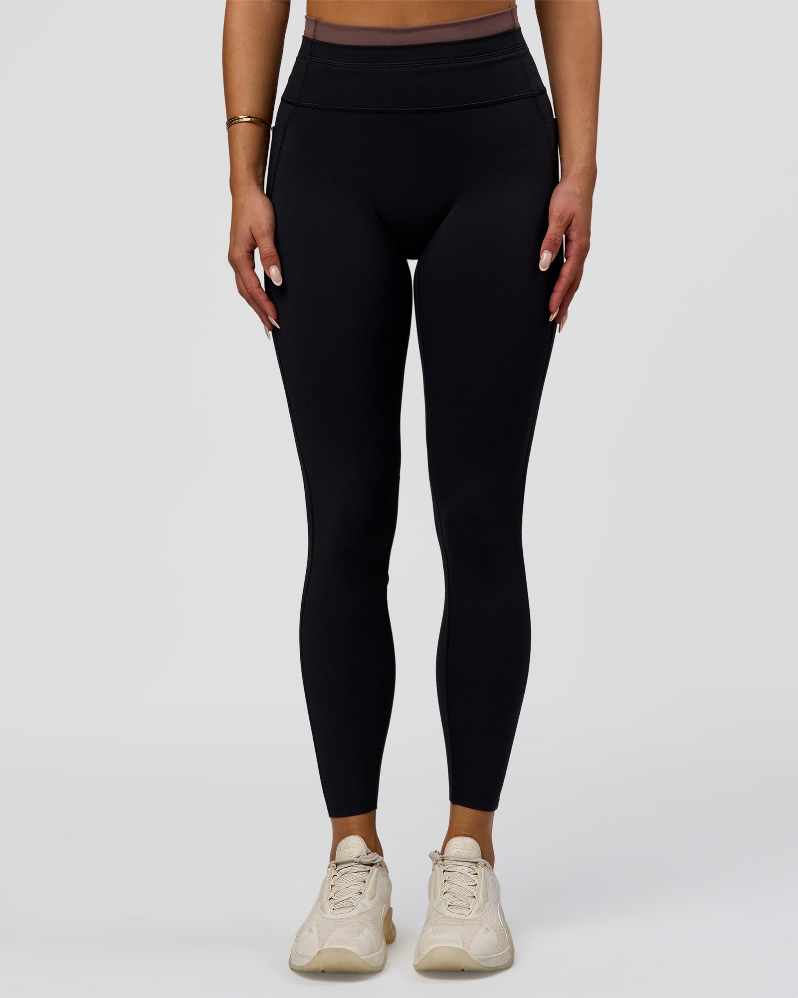 Liberate High-Rise Full Length Legging Pockets - Black-Cocoa Powder