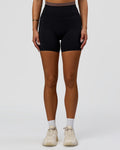 Liberate High-Rise 6" Short Pockets - Black-Cocoa Powder