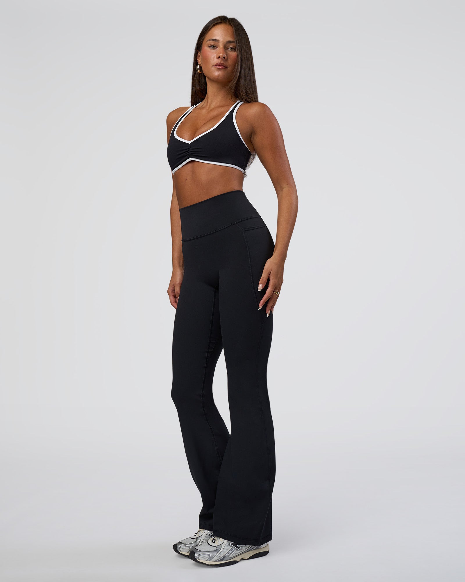 Luminous Sports Bra - Black-White