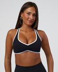 Luminous Sports Bra - Black-White
