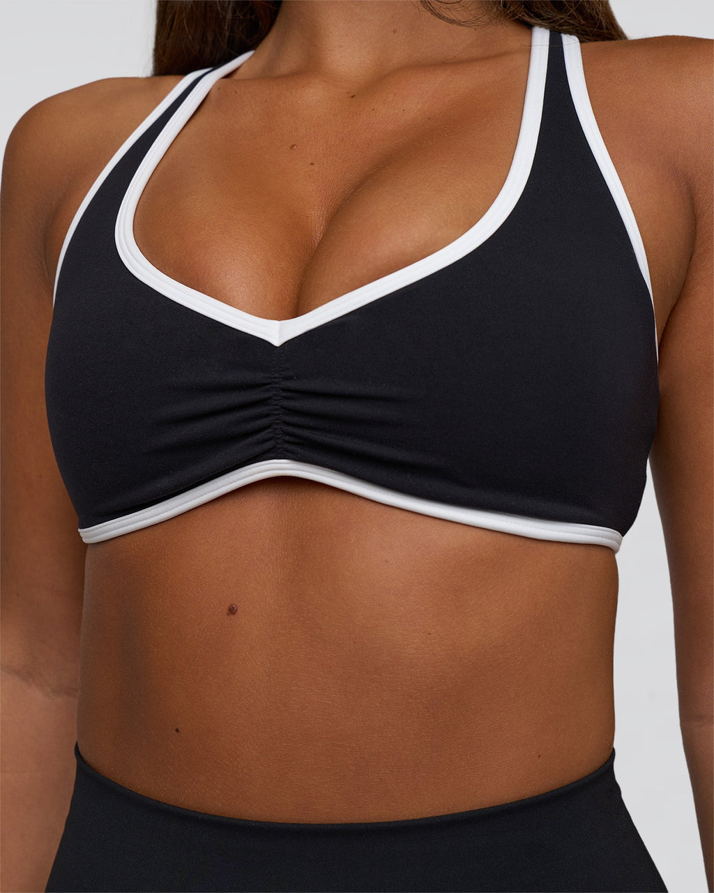 Luminous Sports Bra - Black-White