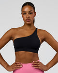 Muse Asymmetric  Sports bra - Black