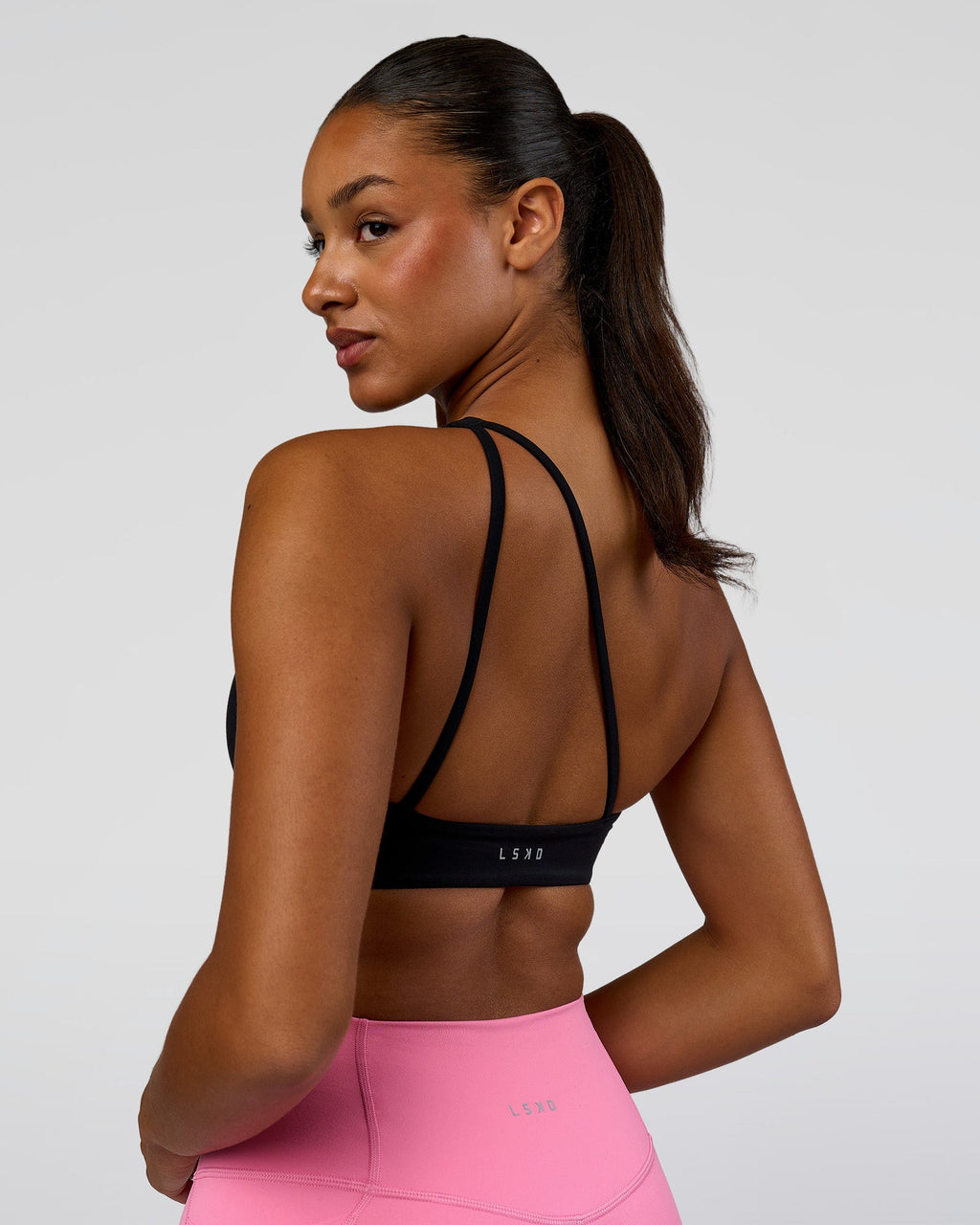 Muse Asymmetric  Sports bra - Black