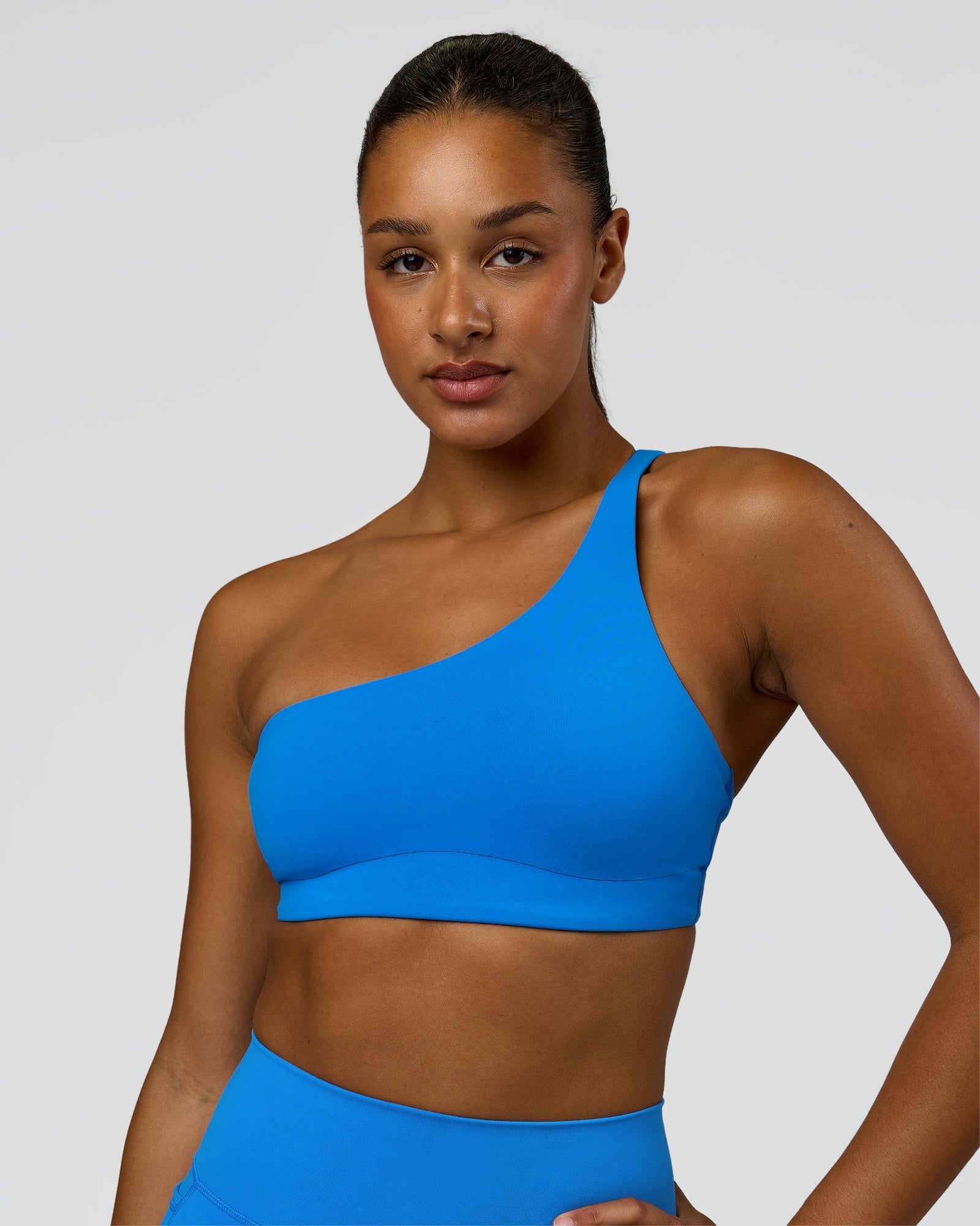 Muse Asymmetric  Sports bra - Palace Blue