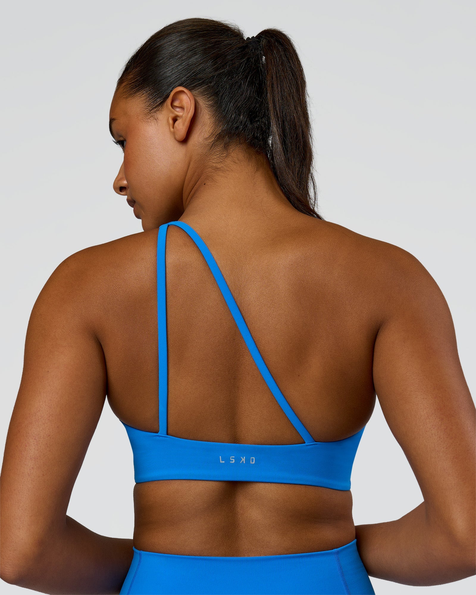 Muse Asymmetric  Sports bra - Palace Blue