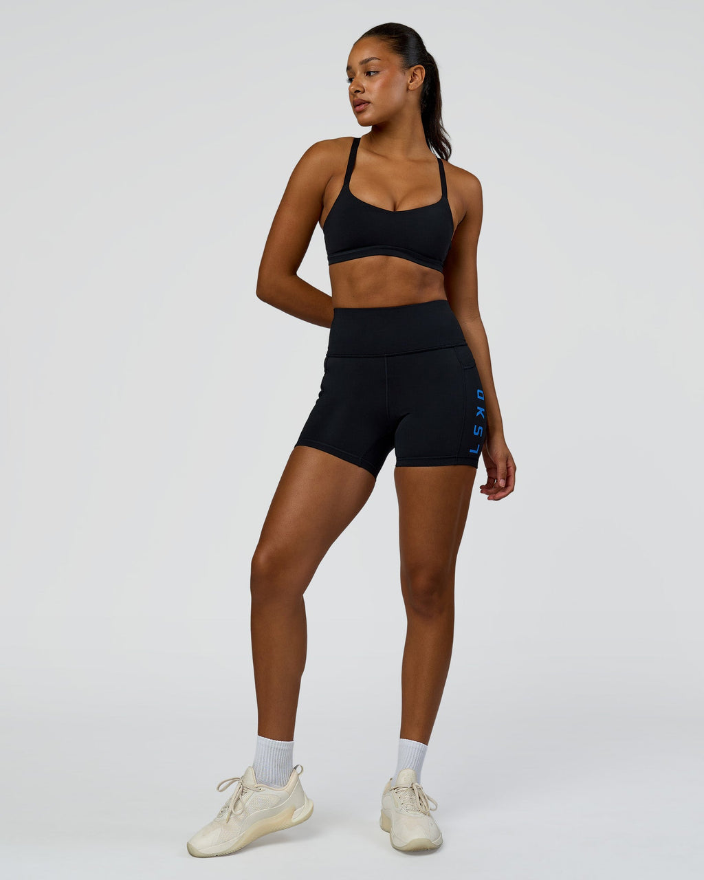 Rep Ultra High-Rise 4" Short Pockets - Black-Palace Blue