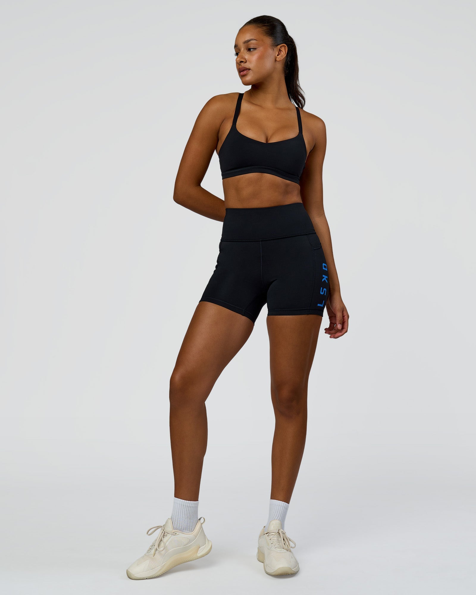 Rep Ultra High-Rise 4" Short Pockets - Black-Palace Blue