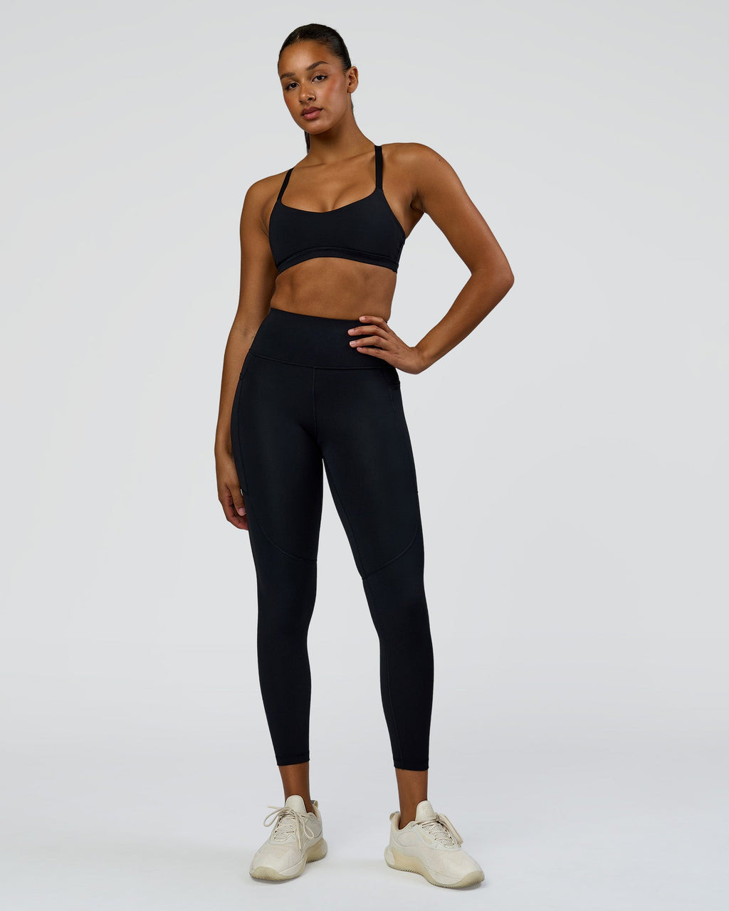 Rep Ultra High-Rise 7/8 Legging Pockets - Black-Palace Blue