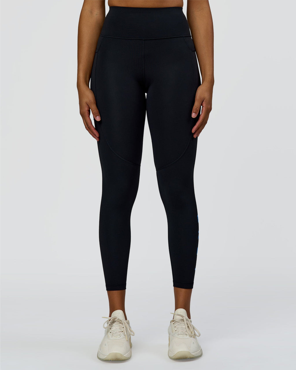 Rep Ultra High-Rise 7/8 Legging Pockets - Black-Palace Blue