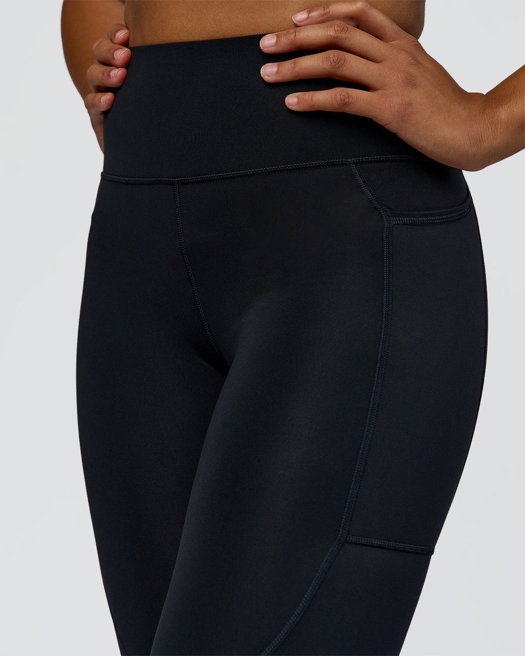 Rep Ultra High-Rise 7/8 Legging Pockets - Black-Palace Blue