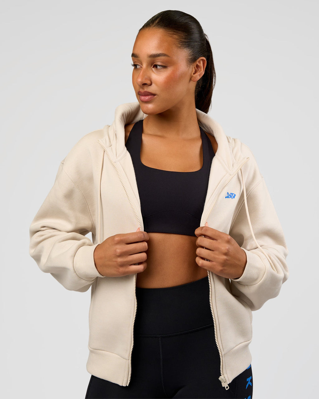 Run Fast Lift Heavy Hoodie - Clay-Palace Blue