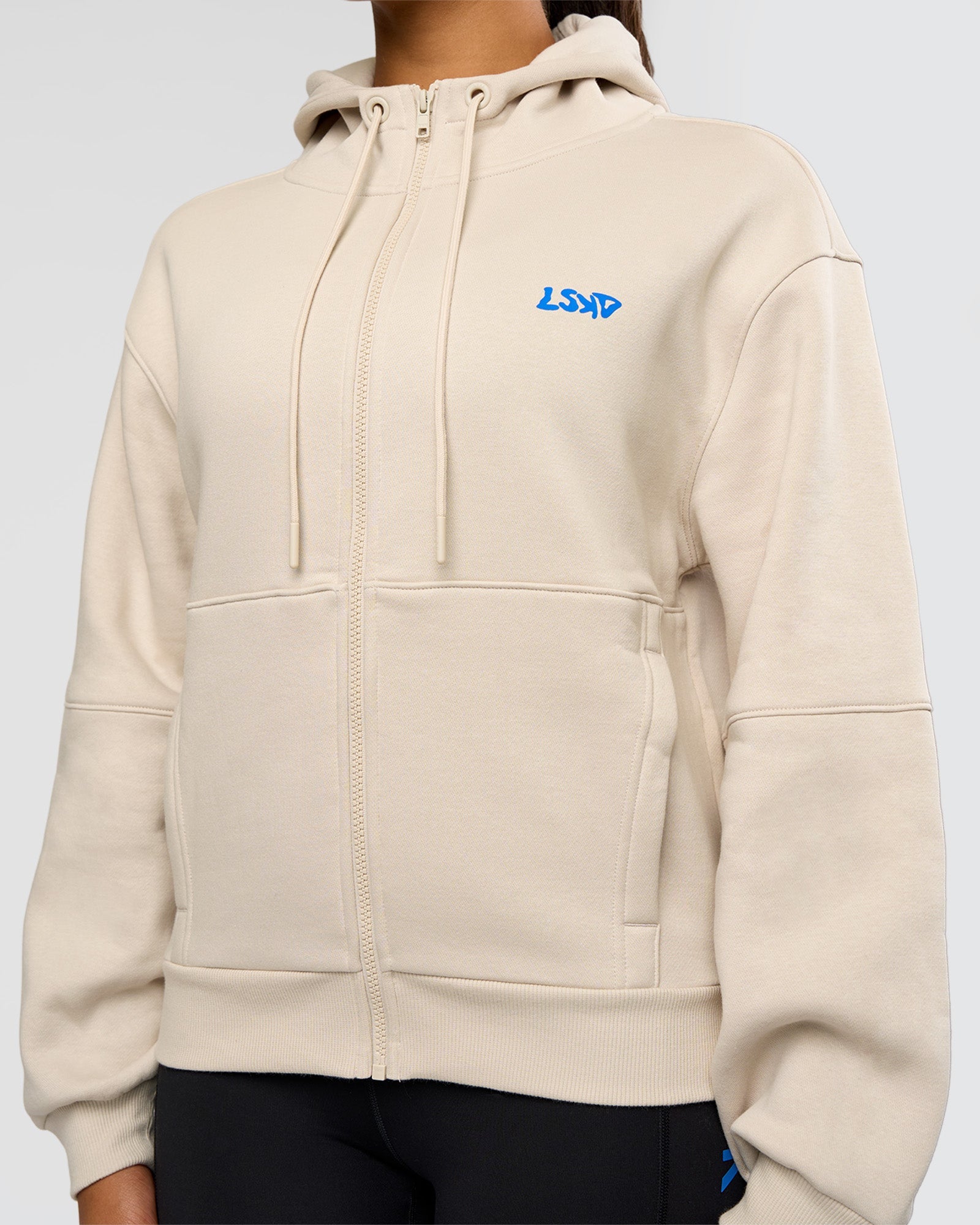 Run Fast Lift Heavy Hoodie - Clay-Palace Blue