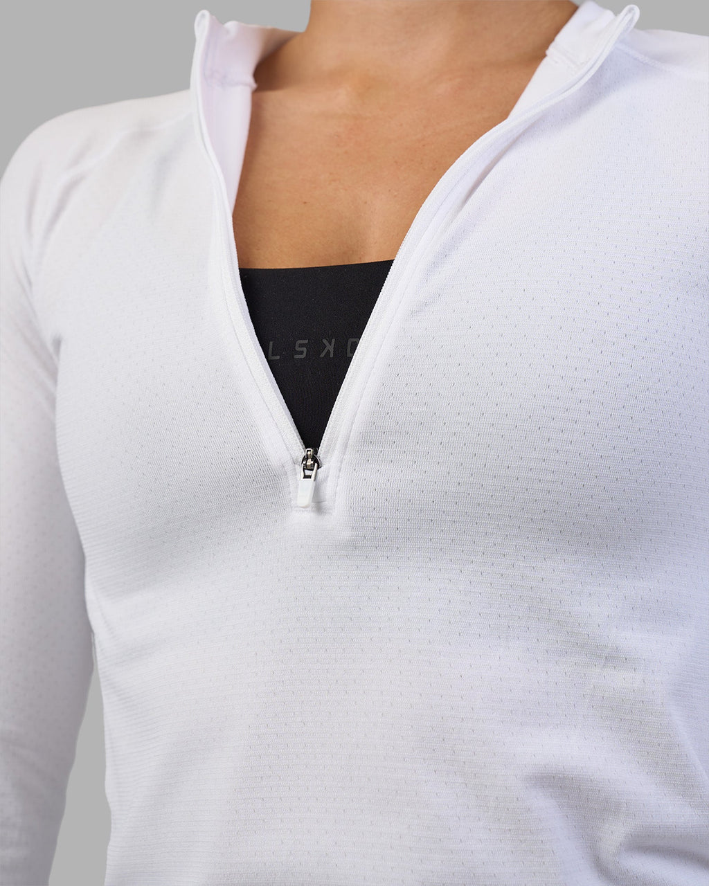 AeroFLX+ Long Sleeve Half Zip - White/White