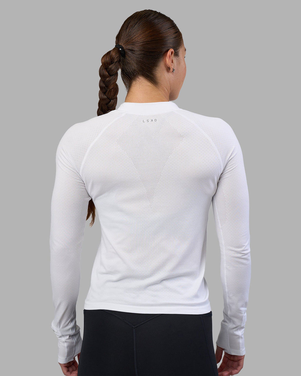 AeroFLX+ Long Sleeve Half Zip - White/White