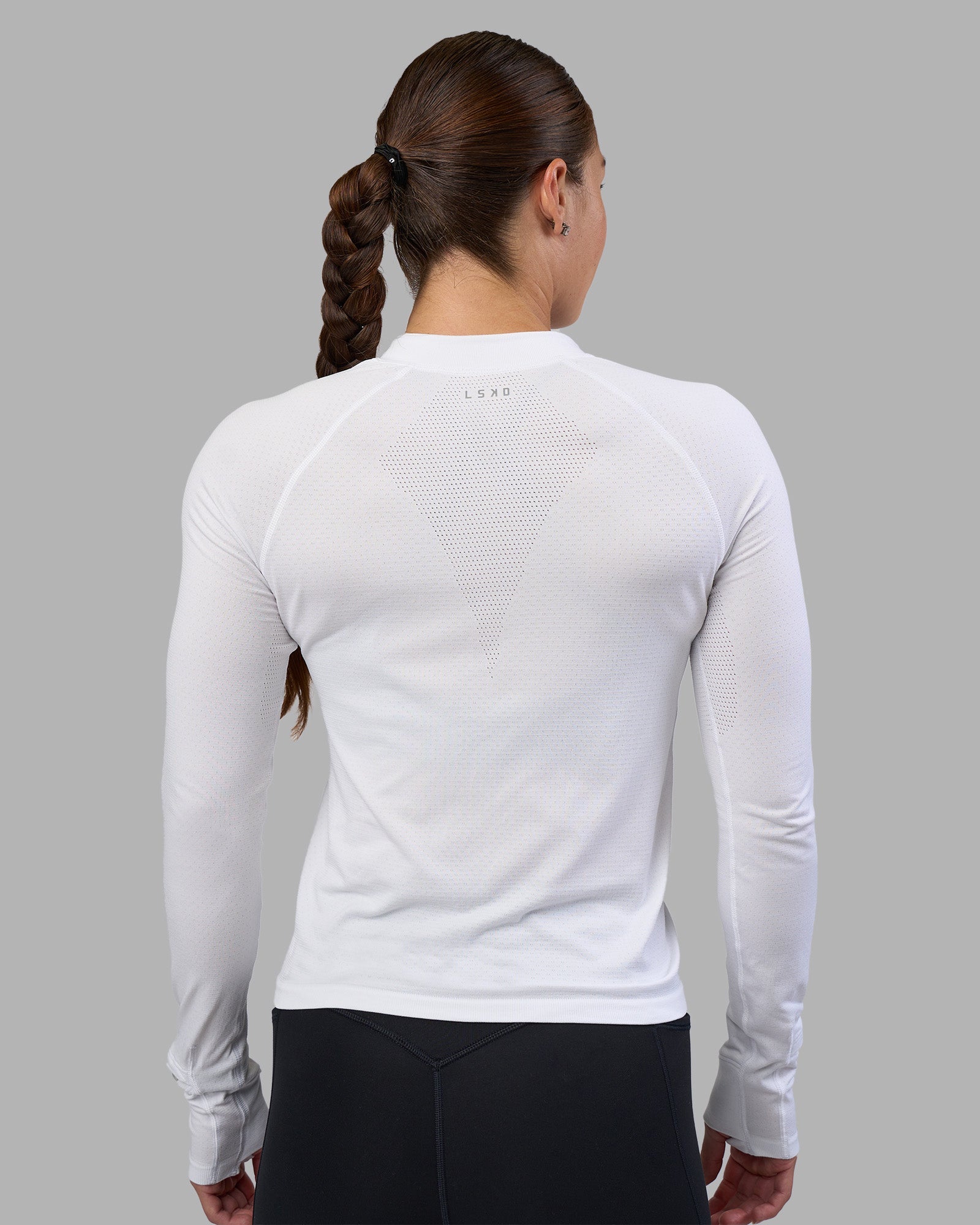 AeroFLX+ Long Sleeve Half Zip - White/White