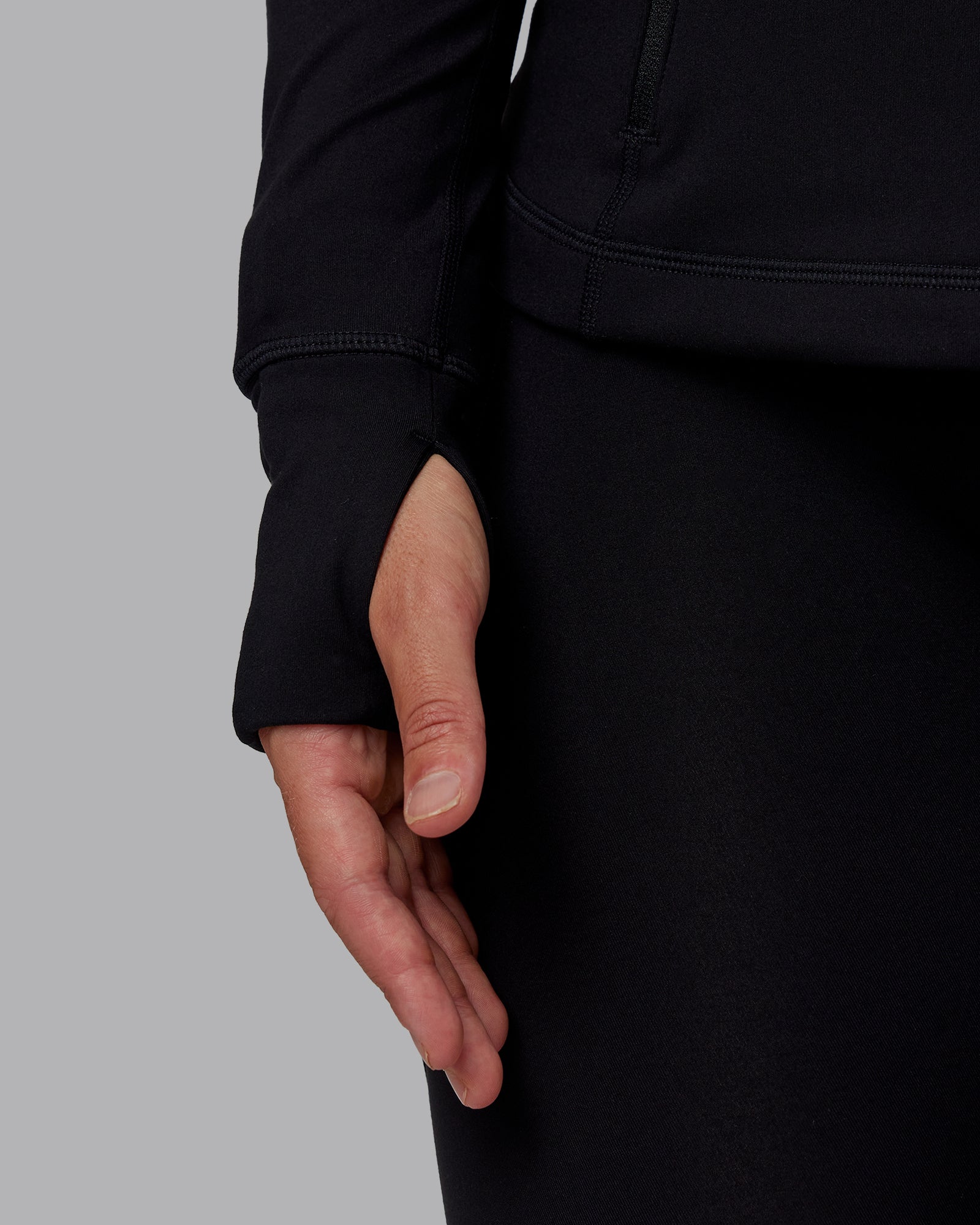 Stride Zip Through Jacket - Black