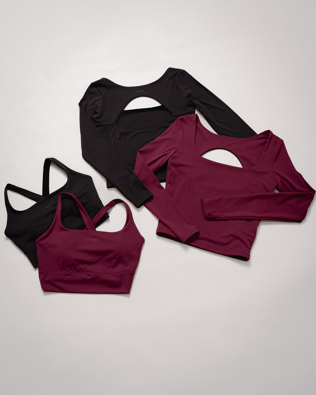 Twist Long Line Sports Bra - Black
