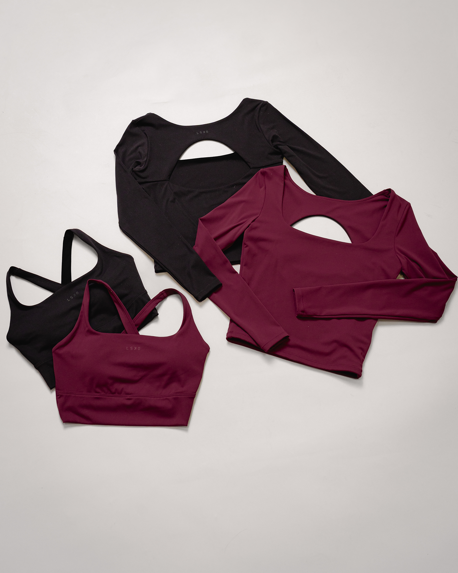 Twist Long Line Sports Bra - Black