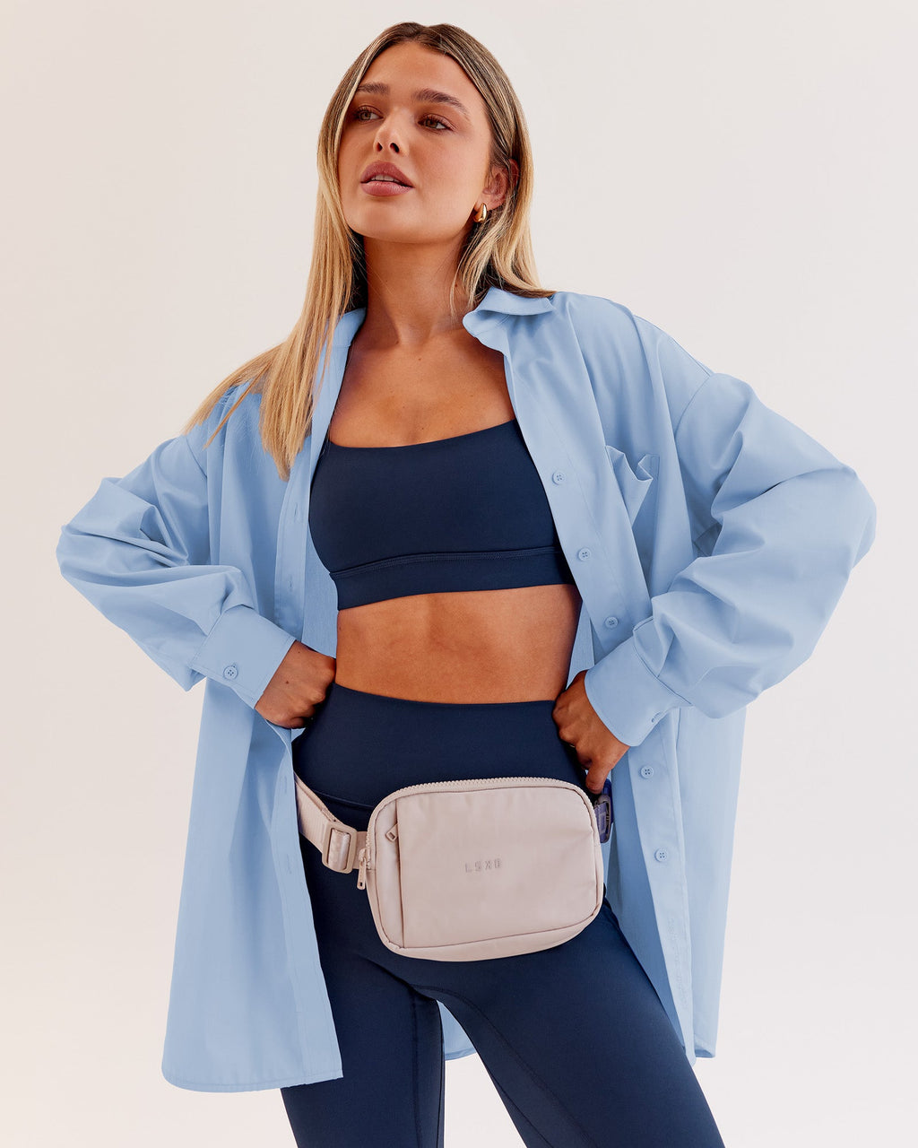 Go-To Oversized Shirt - Poplin Blue