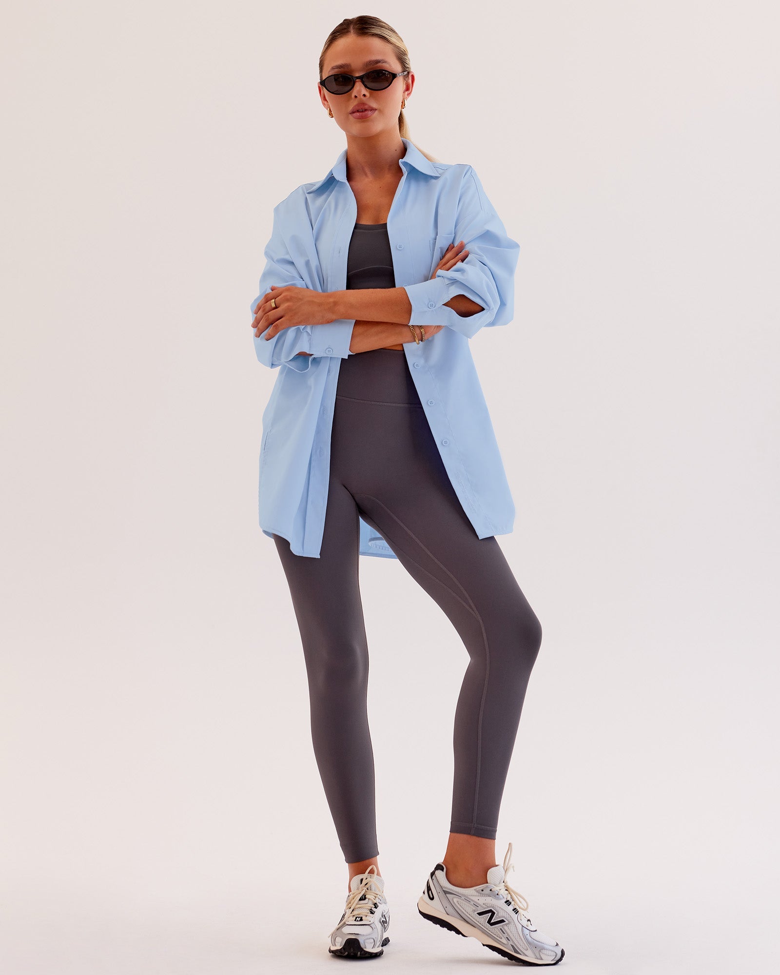Go-To Oversized Shirt - Poplin Blue