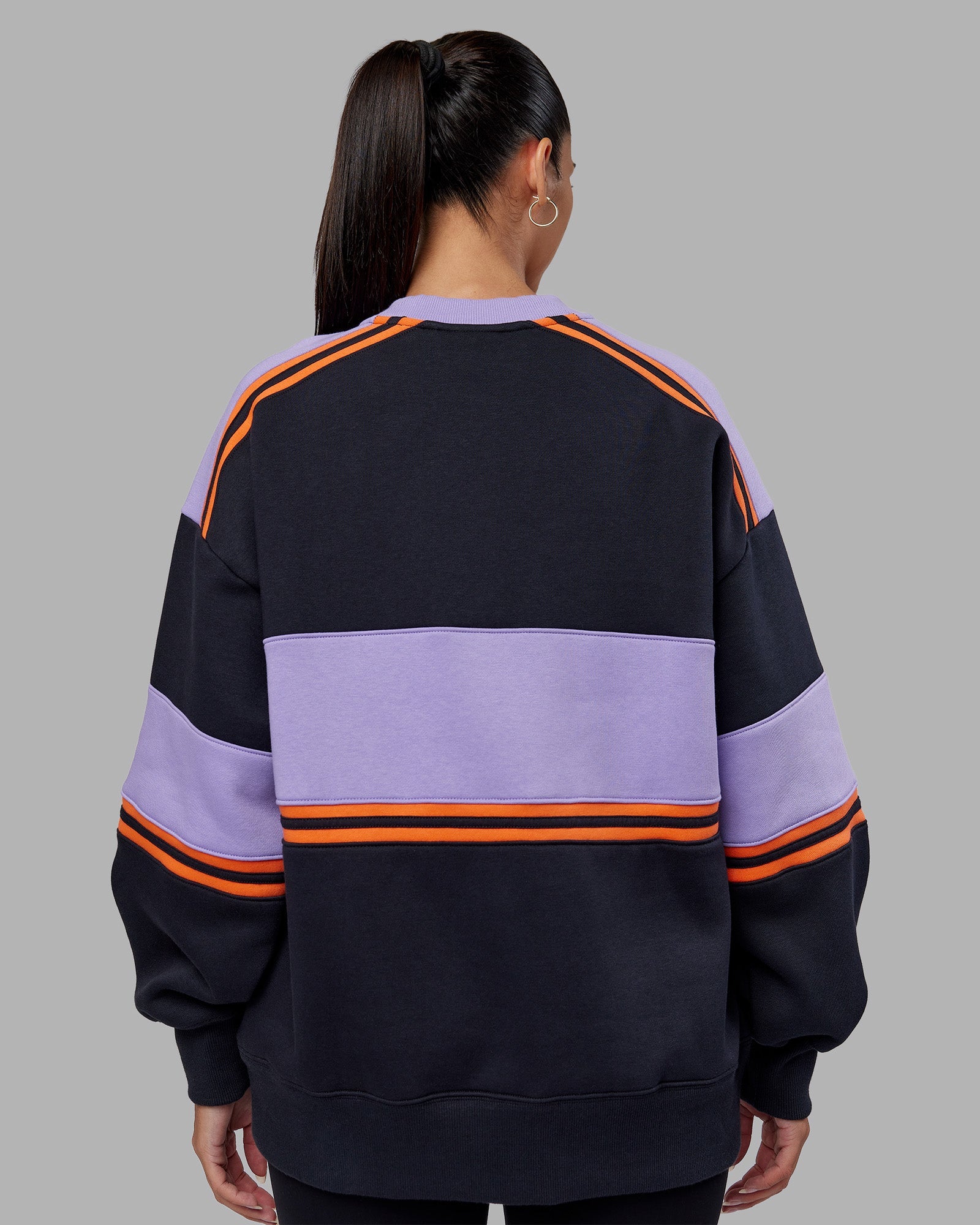 A-Team Sweater Oversize - Caviar-Violet Ray