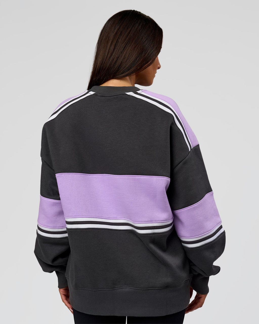 A-Team Sweater Oversize - Dark Storm-Pale Lilac