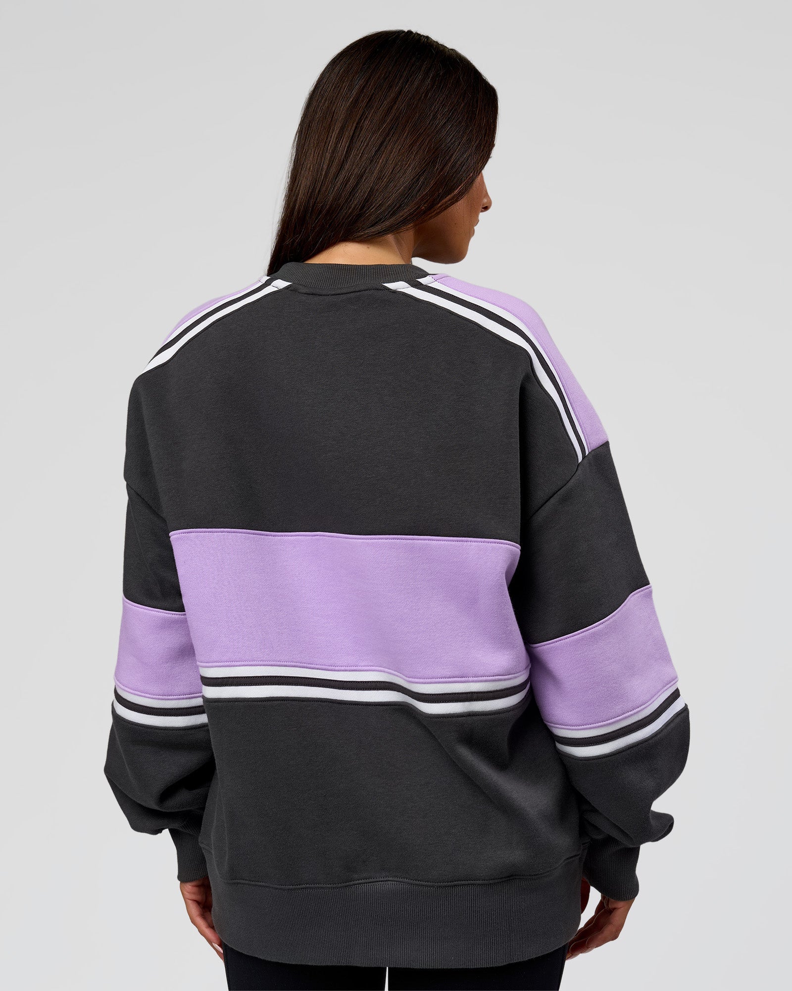 A-Team Sweater Oversize - Dark Storm-Pale Lilac
