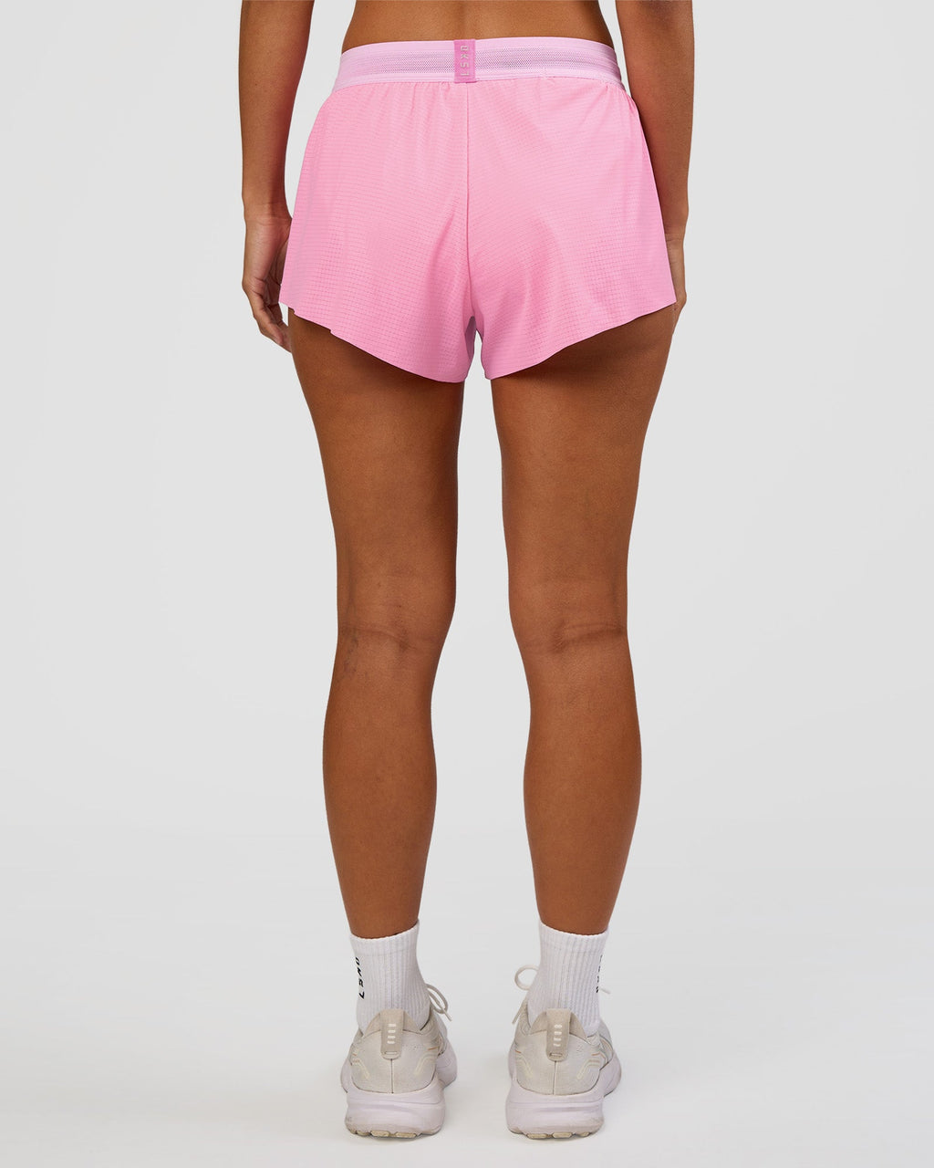 Accelerate 3" Mid-Rise Running Short - Candy Pink-Marshmallow